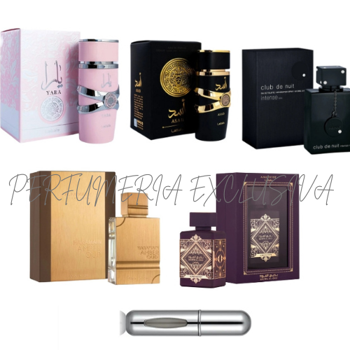 Kit(5 perfumes +perfumero )