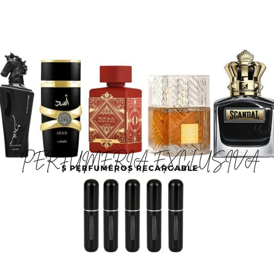 Kit (5 perfumes + 5 perfumeros)